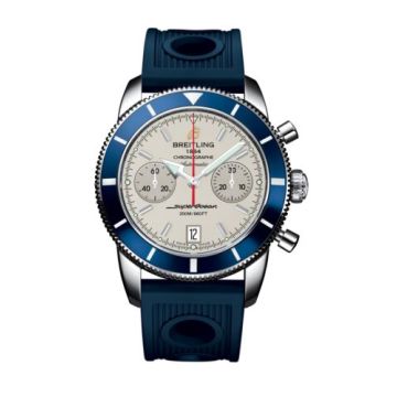 Breitling Superocean Heritage 44 Chronograph Stainless Steel / Blue / Silver / Rubber