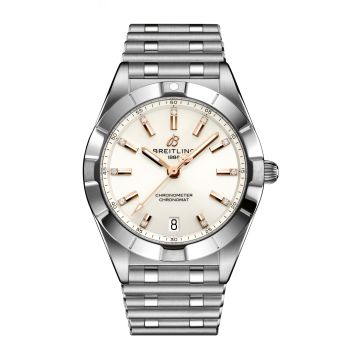 Breitling Chronomat 32 Stainless Steel / White - Diamond / Rouleaux