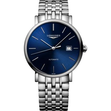 Longines Elegant Collection Automatic 39 Stainless Steel / Blue / Bracelet
