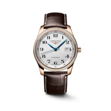 Longines Master Collection 40 Date Pink Gold - Diamond / Silver