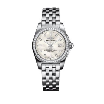 Breitling Galactic 29 Stainless Steel / Diamond / Pearl Diamond / Bracelet