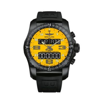Breitling Cockpit B50 Night Mission / Yellow / Rubber / Folding / Boutique Edition