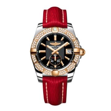 Breitling Galactic 36 Automatic Stainless Steel / Rose Gold / Diamond / Volcano Black / Sahara