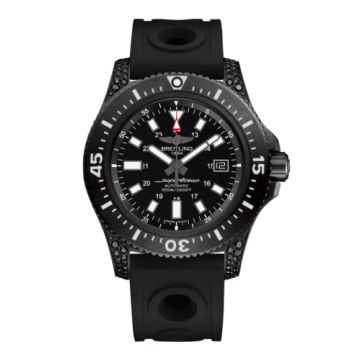Breitling Superocean 44 Special Blacksteel / Diamondworks / Black / Rubber