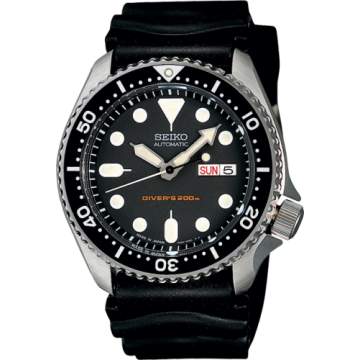 Seiko SKX007 Black / Stainless Steel / Rubber