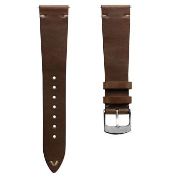 Genuine Horween Chromexcel® V-Stitch Leather Watch Strap - Chromexcel Light Brown - 20mm