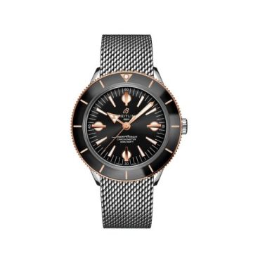 Breitling Superocean Heritage '57 Stainless Steel / Red Gold / Black / Mesh