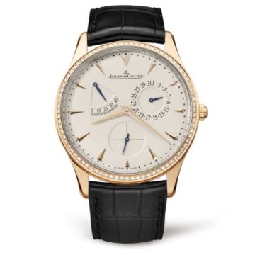 Jaeger-LeCoultre Master Ultra Thin Réserve de Marche Pink Gold / Diamond / Eggshell