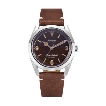 Nivada Grenchen Super Antarctic 3.6.9. Tropical / Stainless Steel / Brown - White