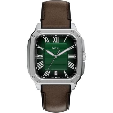 Fossil Crosby Date Silvery & Green / Brown
