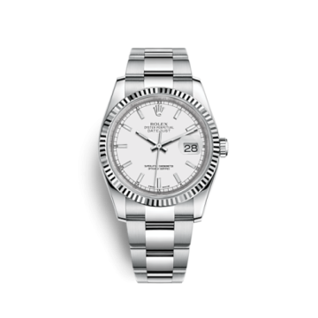 Rolex Datejust 36 Stainless Steel Fluted / Oyster / White