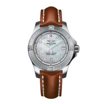 Breitling Colt Lady Pearl Diamond / Calf / Pin