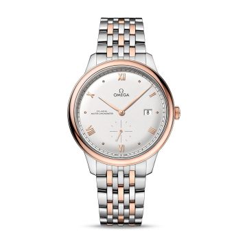Omega De Ville Small Seconds Master Chronometer Stainless Steel - Sedna Gold / Silver / Bracelet