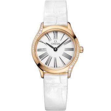Omega Mini Trésor Quartz 26 Moonshine Gold - Diamond / White Enamel