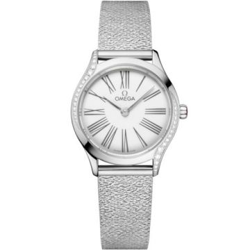 Omega Mini Trésor Quartz 26 Stainless Steel - Diamond / White Enamel / Bracelet