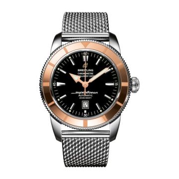 Breitling Superocean Heritage 46 Stainless Steel / Red Gold / Black / Milanese