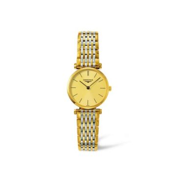 Longines La Grande Classique Quartz 24 Two Tone Yellow Stick