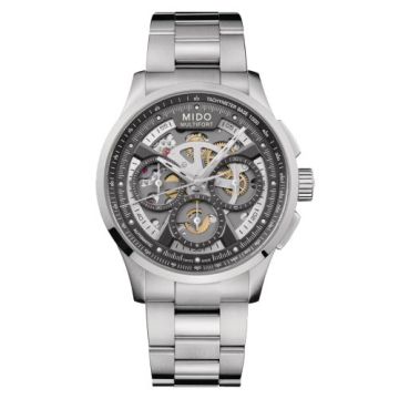 Mido Multifort Chronograph Skeleton Stasinless Steel / Black / Bracelet