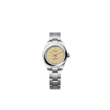 Rolex Oyster Perpetual 28 Stainless Steel / Beige