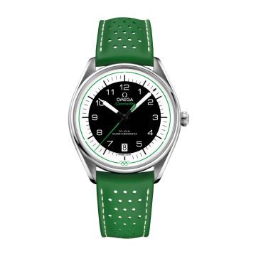 Omega Seamaster Master Co-Axial 39.5 Olympic Timekeeper Stainless Steel / Black / Green