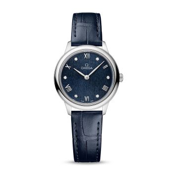 Omega De Ville Quartz 27.5 Stainless Steel / Blue - Diamond