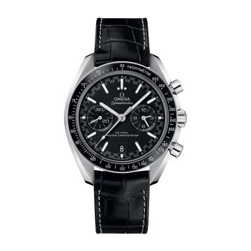 Omega Speedmaster Racing Master Co-Axial Stainless Steel / Black / Alligator