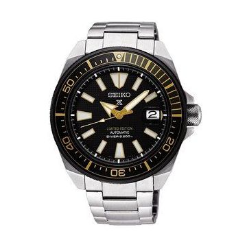 Seiko Prospex Diver Samurai Stainless Steel / Black / Bracelet / Zimbe