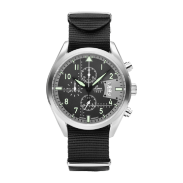Laco Chronographs Detroit / Stainless Steel / Black