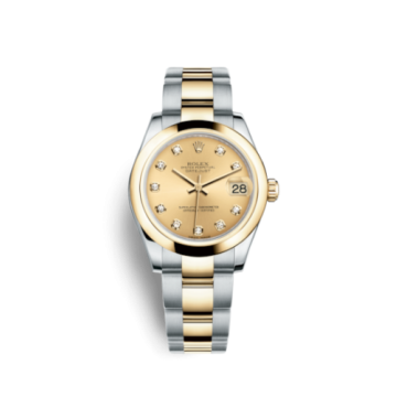 Rolex Datejust 31 Rolesor Yellow  Domed / Oyster / Champagne Diamond