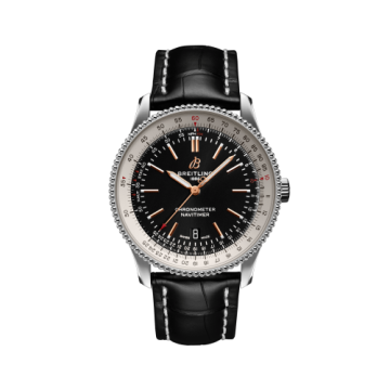 Breitling Navitimer Automatic 41 Automatic Stainless Steel / Black / Croco / Folding