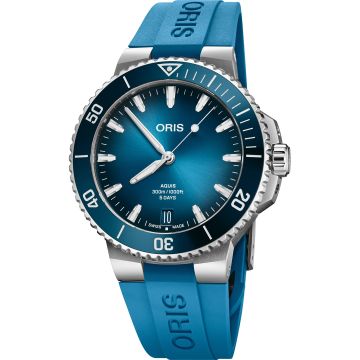 Oris Aquis Date Calibre 400 43.5 Stainless Steel / Blue / Rubber
