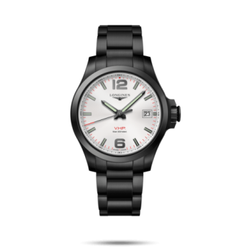 Longines Conquest V.H.P. 41 PVD / Silver / Bracelet