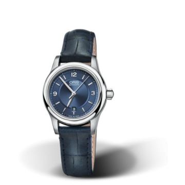 Oris Classic Date Lady 28.5 Stainless Steel / Blue