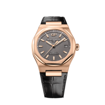 Girard-Perregaux Laureato 38 Automatic Pink Gold / Grey / Alligator