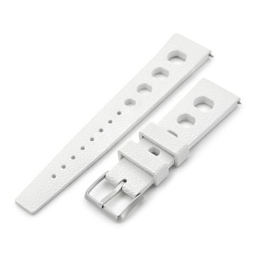 or 22mm FKM36 Off White Large Holes Rally FKM Quick Release Rubber watch band - 22mm