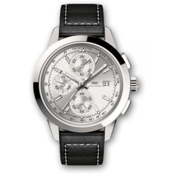 IWC Schaffhausen Ingenieur Chronograph Custom Stainless Steel / Silver-Rhodium / Calf