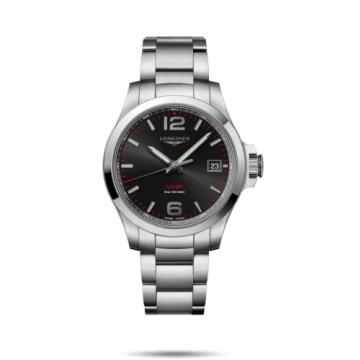 Longines Conquest V.H.P. 41 Stainless Steel / Black / Bracelet