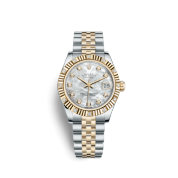 Rolex Datejust 31 Rolesor Yellow Fluted Diamond / Jubilee / MOP
