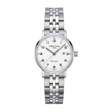 Certina Ds Caimano Lady Stainless Steel / White / Bracelet
