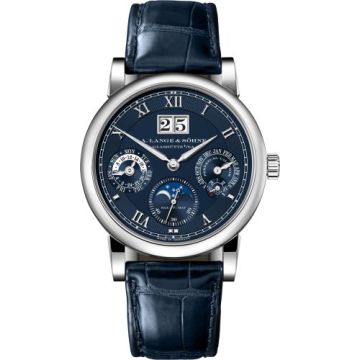 A. Lange & Söhne Langematik Perpetual White Gold / Blue / 20th Anniversary