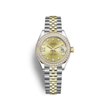 Rolex Lady-Datejust 28 Rolesor Yellow Diamond / Jubilee / Champagne Diamond