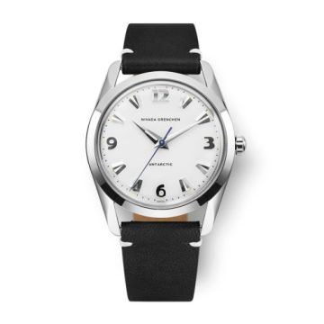 Nivada Grenchen Antarctic 35 White - White Luminova / Stainless Steel / Black - White