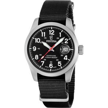 Festina Swiss Field Nato Date Black