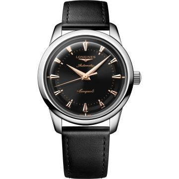 Longines Conquest Heritage 40 Stainless Steel / Black