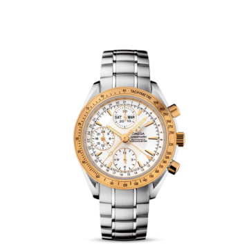 Omega Speedmaster Day-Date 40 Stainless Steel / Yellow Gold / Silver / Bracelet
