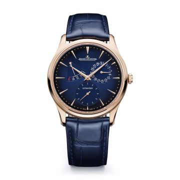 Jaeger-LeCoultre Master Ultra Thin Réserve de Marche Pink Gold / Gradient Blue / Alligator
