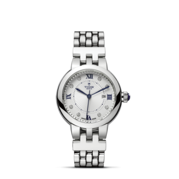 Tudor Clair de Rose 30 Stainless Steel / Silver-Diamond / Bracelet