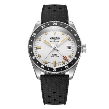 Vulcain Skindiver GMT White Luminova Beige 680174A57