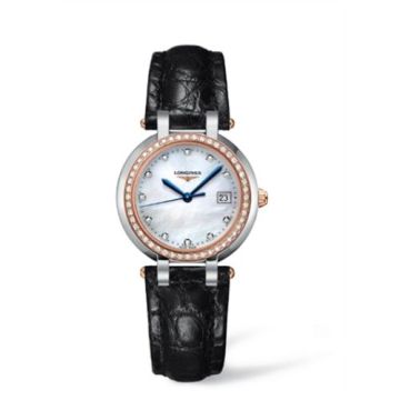 Longines PrimaLuna Quartz 30 Stainless Steel / Pink Gold / Diamond / MOP