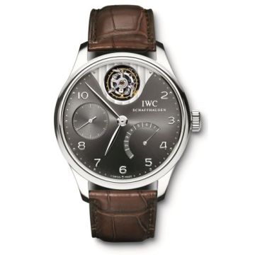 IWC Schaffhausen Portuguese Tourbillon Mystere White Gold / Ardoise